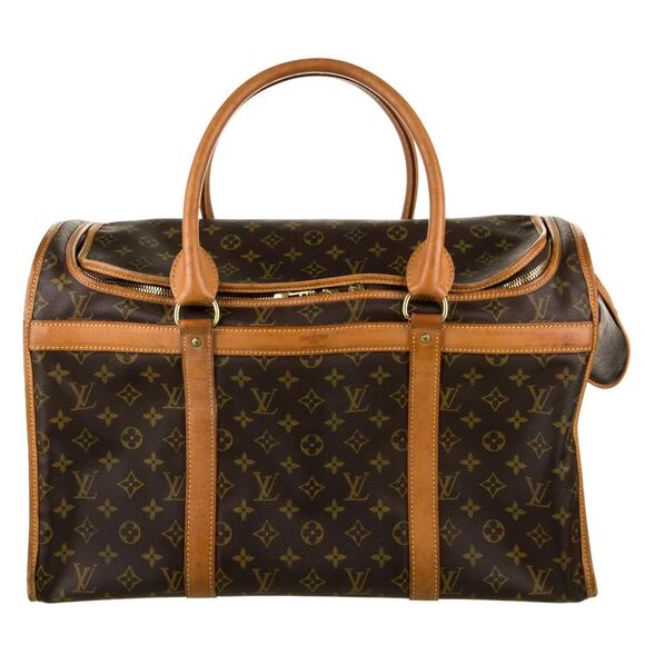 US Based Authentic Louis Vuitton Pet Dog Carrier Bag Monogram Sac Chien - Picture 4 of 17